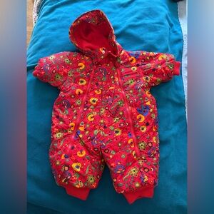 Hanna Andersson Vintage Floral Snowsuit 3-6 months
